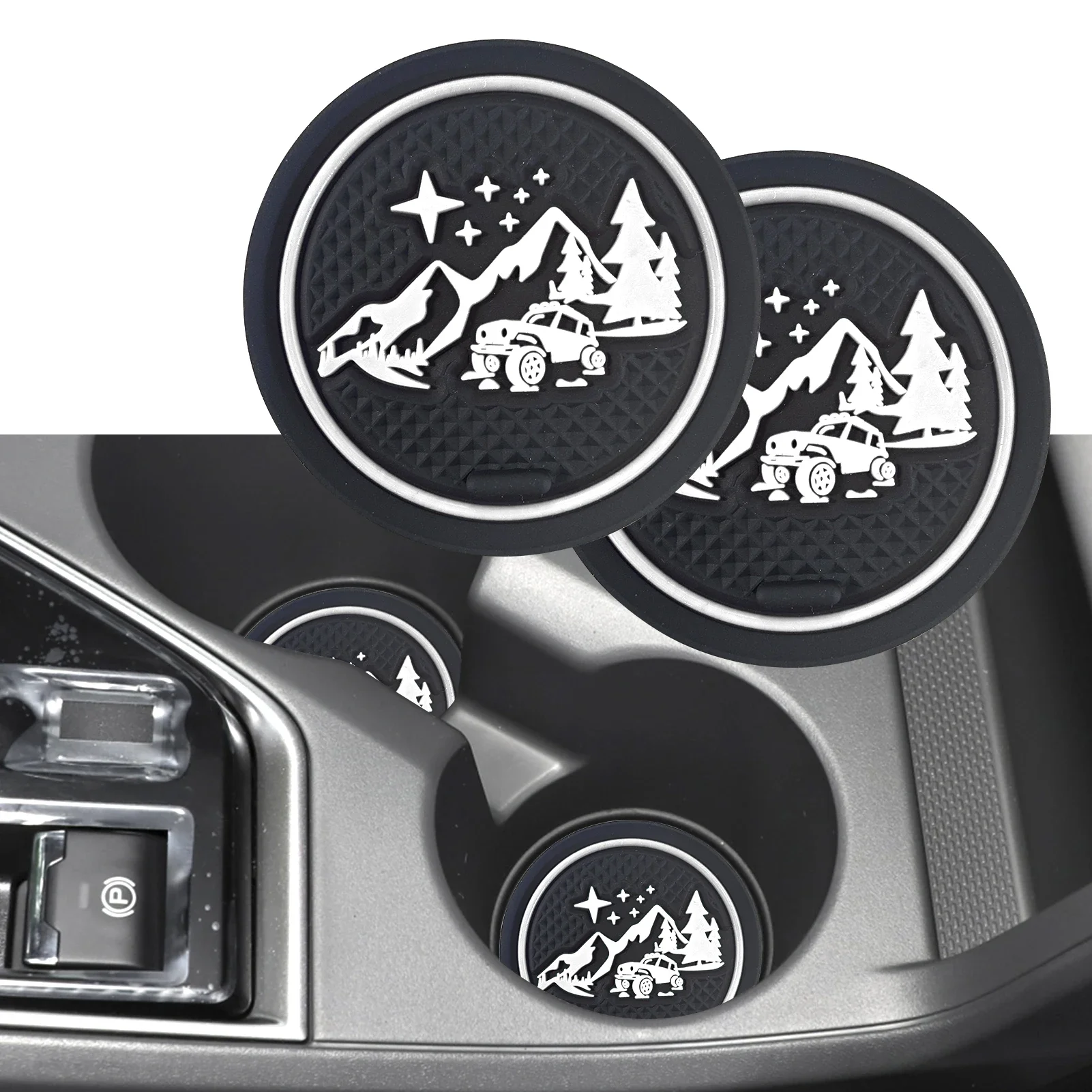 Carro Copo de Montanha-russa para 2024 Subaru Cruz trajeto Anti-Derrapante Bolso Esteira do Interior do Carro porta-Copo Pad