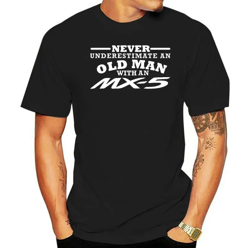 Mazda MX5 Eunos Nunca Subestime um Homem Velho t-shirt 8 cores homens t-shirt