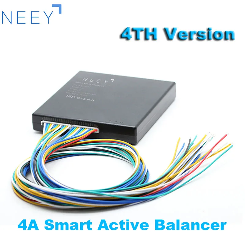 NEEY 4A BMS Smart Active Balanceador de 8S~24S Lifepo4 / Lipo/ LTO Bateria de equalização de Energia conectividade Bluetooth APP