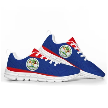 Belize Bandeira De Esportes Mens Sapatos De Mulher Adolescente, Crianças, Crianças Tênis De Belize Moda Casual Personalizados De Alta Qualidade Par De Sapatos