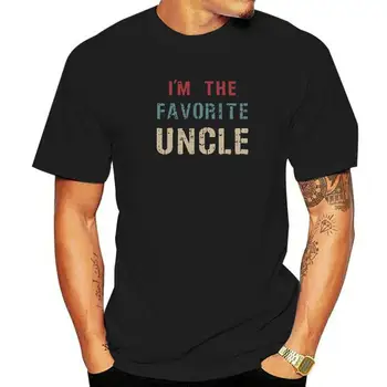 Eu sou O Tio Favorito Vintage Citações Engraçadas Família T-Shirt de Algodão Homens T-Shirt Legal Tees de Alta Qualidade Cosie