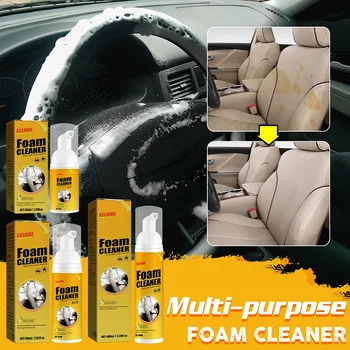 30/60/100/150ML Multifuncional Espuma de Limpeza Automático Interior, banco de Couro Descontaminação Limpeza Automóveis Produtos de Limpeza