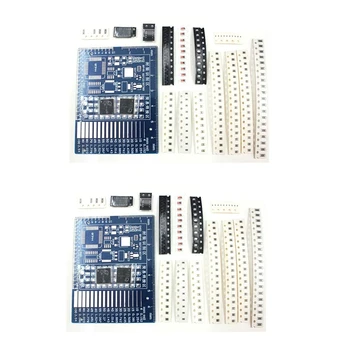 2X de Peças de Reposição Avançada de Full-Chip de Solda Prática os Componentes Eletrônicos da Placa DIY Kit de Produção
