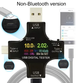 J7-C Cor da Tela do Testador de USB Tensão E Corrente Tipo de Medidor de sinais-C PD Testador de Medidor de Energia de Comunicação Bluetooth Versão