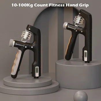 O Aperto de mão de Fitness Fortalecedor 10-100Kg de Contagem de Pulso Expansor Dedo Exercitante Formadores de Recuperação Muscular Ginásio de Treinamento de Mão Garra