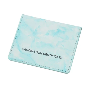 Padrão de Cartão de Vacinação da Manga PU Cartão de Vacinação da Tampa Impermeável, Anti-quebra
