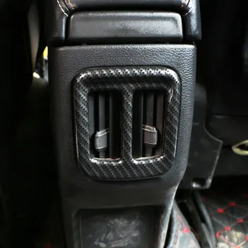 Carro-Estilo Traseira do Carro Ventilação de Ar Condicionado Guarnição apoio de Braço ar Saída de Ar Tampa de Adesivos para o Novo Jeep Compass 2017 2018 Acessórios
