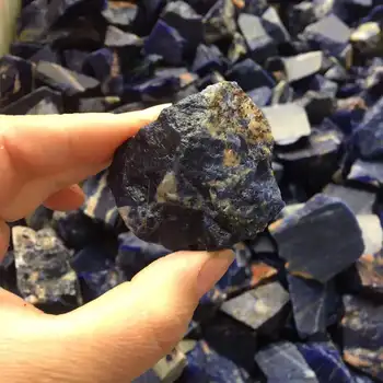 Bruto Natural Azul Sodalite Ásperas Pedras De Cura Mineral Aquário Da Sala De Casa Energia De Cristais De Quartzo Decoração De Pedra Preciosa