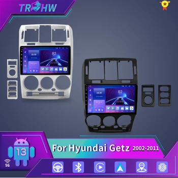 Para Hyundai Getz 2002-2011 auto-Rádio Android 13 Estéreo Multimídia GPS Navi Carplay Auto QLED 1280*720 Unidade de Cabeçote de 2 Din