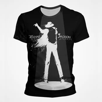 Michael Jackson Gráfico Pop Homens T-Shirt 3D Michael Joseph Jackson Impresso Camisetas de Crianças Engraçado Mangas Curtas Mulheres Moda Tops