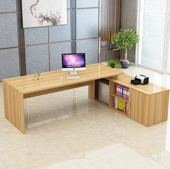 Simples e moderno, mesa e cadeira combinação única grande secretária executiva gerente do escritório office