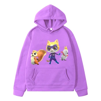 Super Mimosas Outono anime hoodie Fleece Camisola y2k sudadera suéter Casaco Casual roupas de crianças meninas meninos de Impressão hoodies