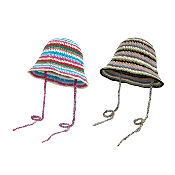 Correspondência de cores de Chapéu de Balde para o Adulto ao ar livre Ampla Brim de Crochê Pescador Chapéu Atacado
