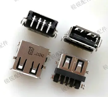 Frete grátis, Original e TE/ Tyco 8-1734038-1 USB2.0 feminino 4P rebaixada painel de rolo de borda tomada USB porta de carregamento