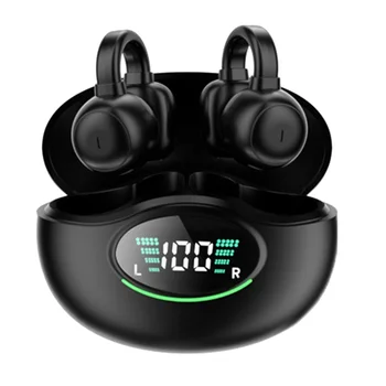 Esportes sem Fio Bluetooth de Cancelamento de Ruído Fones de ouvido, Não No Ouvido de Alta Qualidade de Ouvido, Clip-on Fones de ouvido Preto