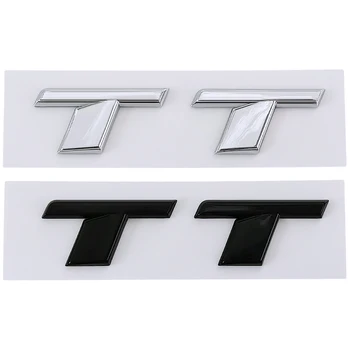 3d ABS Cromado Preto TT Logotipo Letras de Tronco de Carro Emblema Emblema de Decalque Para o Audi TT RS MK1 8N 8J MK3 8S MK2 TT Adesivo Acessórios