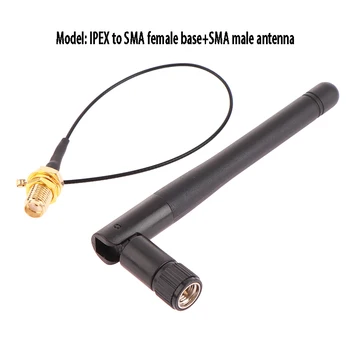 IPEX para SMA Fêmea Antena Externa com Adaptador SMA Macho Antena De 2,4 G o Módulo de WIFI